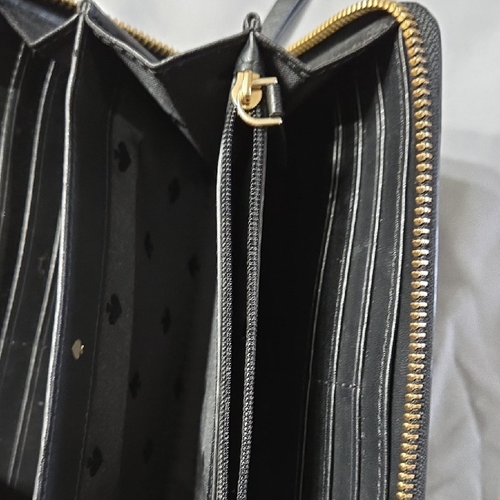 Kate Spade Black Cameron Continental Saffiano Leather Wallet - Picture 7 of 11